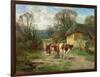 By the Barn-Charles James Adams-Framed Giclee Print