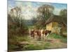 By the Barn-Charles James Adams-Mounted Giclee Print