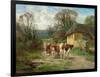 By the Barn-Charles James Adams-Framed Giclee Print