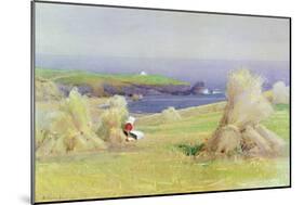 By the Corn Stocks-Arthur Claude Strachan-Mounted Giclee Print