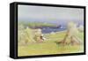 By the Corn Stocks-Arthur Claude Strachan-Framed Stretched Canvas