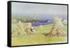 By the Corn Stocks-Arthur Claude Strachan-Framed Stretched Canvas