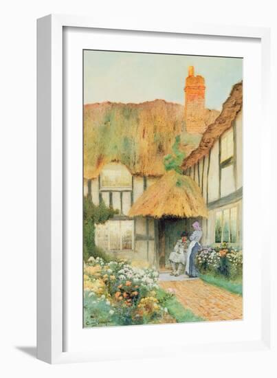 By the Cottage Door-Arthur Claude Strachan-Framed Giclee Print