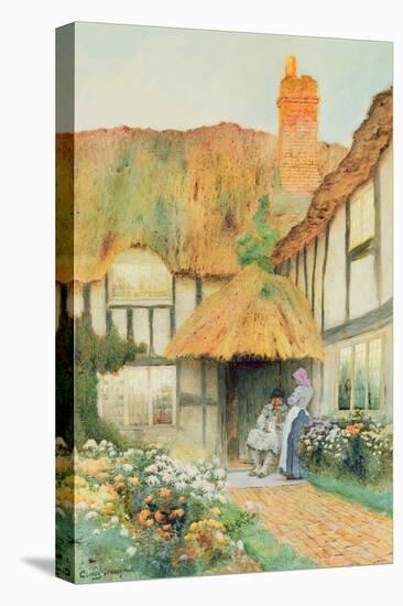 By the Cottage Door-Arthur Claude Strachan-Stretched Canvas