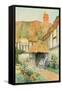 By the Cottage Door-Arthur Claude Strachan-Framed Stretched Canvas