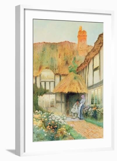 By the Cottage Door-Arthur Claude Strachan-Framed Giclee Print