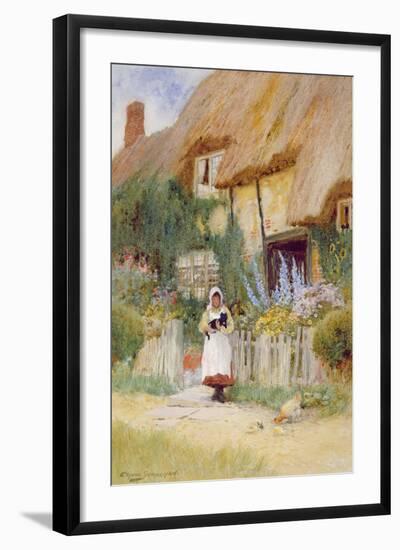 By the Cottage Gate-Arthur Claude Strachan-Framed Giclee Print