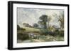 By the Duck Pond-Myles Birket Foster-Framed Premium Giclee Print