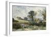 By the Duck Pond-Myles Birket Foster-Framed Giclee Print