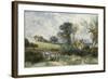 By the Duck Pond-Myles Birket Foster-Framed Giclee Print