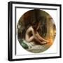 By the Fire, (Oil on Panel)-Delphin Enjolras-Framed Giclee Print