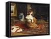 By the Fireside, 1878-Frank Holl-Framed Stretched Canvas