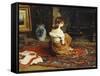 By the Fireside, 1878-Frank Holl-Framed Stretched Canvas