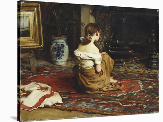 By the Fireside, 1878-Frank Holl-Stretched Canvas
