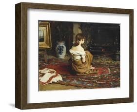 By the Fireside, 1878-Frank Holl-Framed Giclee Print