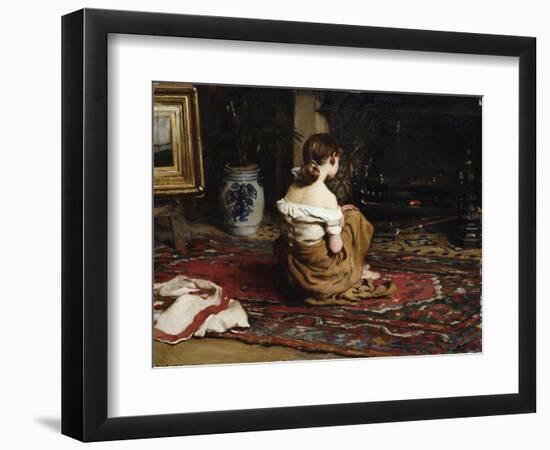 By the Fireside, 1878-Frank Holl-Framed Giclee Print