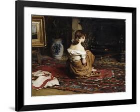 By the Fireside, 1878-Frank Holl-Framed Giclee Print