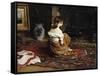 By the Fireside, 1878-Frank Holl-Framed Stretched Canvas