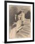 By the Fountain, Villa Torlonia, Frascati, c.1907-John Singer Sargent-Framed Giclee Print