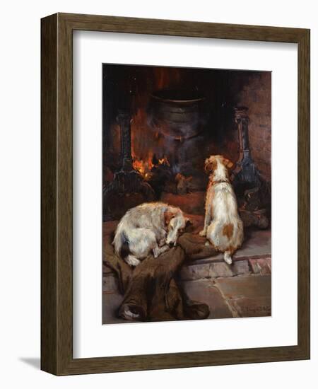 By the Hearth, 1894-Philip Eustace Stretton-Framed Premium Giclee Print