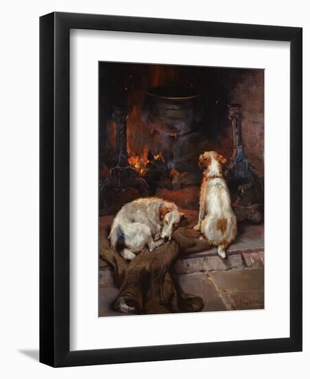 By the Hearth, 1894-Philip Eustace Stretton-Framed Premium Giclee Print