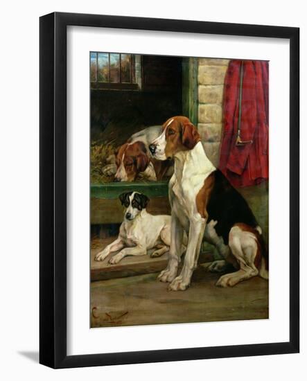 By the Kennels-Wright Barker-Framed Giclee Print