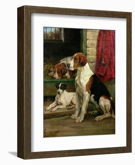 By the Kennels-Wright Barker-Framed Giclee Print