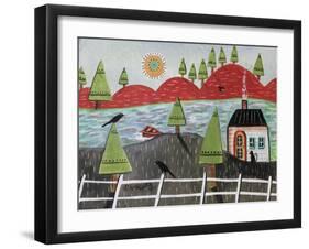 By the Lake August 1-Karla Gerard-Framed Giclee Print