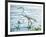 By the Lake Egret-Bruce Nawrocke-Framed Art Print