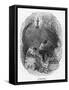 By the Light of a Davy Safety Lamp Two Miners Work at the Coal Face-null-Framed Stretched Canvas