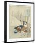 By the Light of a Lamp-Totoya Hokkei-Framed Giclee Print