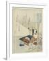 By the Light of a Lamp-Totoya Hokkei-Framed Giclee Print