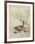 By the Light of a Lamp-Totoya Hokkei-Framed Giclee Print