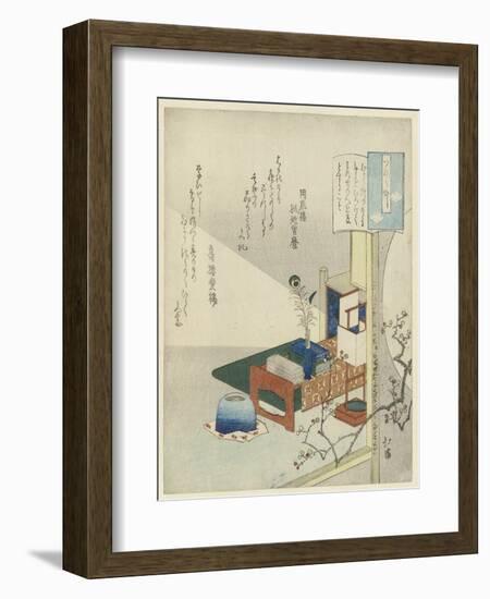 By the Light of a Lamp-Totoya Hokkei-Framed Giclee Print