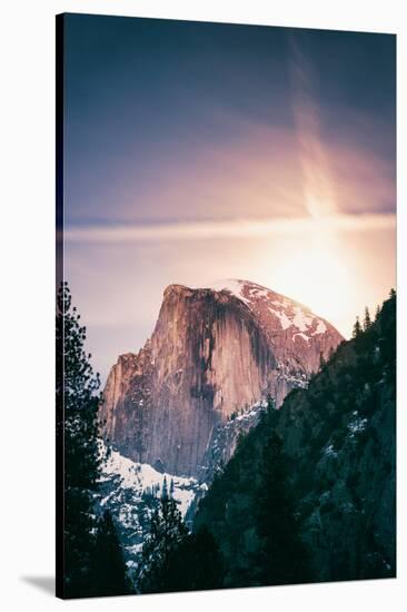 By The Moonlight, Half Dome, Yosemite National Park, Hiking Outdoors-Vincent James-Stretched Canvas