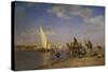 By the Nile-L?on Adolphe Auguste Belly-Stretched Canvas