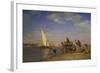 By the Nile-L?on Adolphe Auguste Belly-Framed Giclee Print