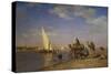 By the Nile-L?on Adolphe Auguste Belly-Stretched Canvas