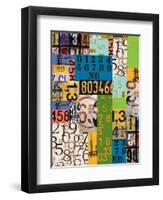 By The Numbers-Jan Weiss-Framed Art Print