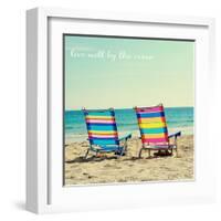 By the Ocean-Gail Peck-Framed Art Print