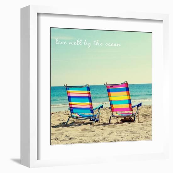 By the Ocean-Gail Peck-Framed Art Print