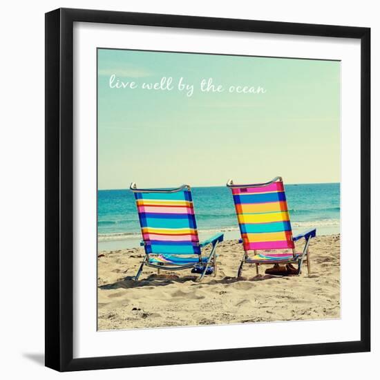 By the Ocean-Gail Peck-Framed Art Print