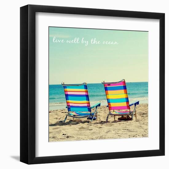 By the Ocean-Gail Peck-Framed Art Print