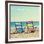 By the Ocean-Gail Peck-Framed Art Print