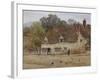 By the Old Cottage-Helen Allingham-Framed Giclee Print