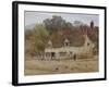 By the Old Cottage-Helen Allingham-Framed Giclee Print