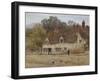 By the Old Cottage-Helen Allingham-Framed Giclee Print