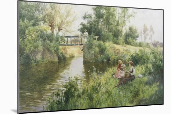 By the Old Post Bridge-Alfred Augustus Glendenning-Mounted Giclee Print