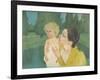 By the Pond, c.1896-Mary Stevenson Cassatt-Framed Giclee Print