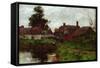 By the Pond-Henry John Yeend King-Framed Stretched Canvas